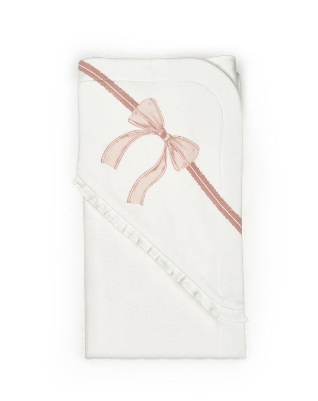 BabyCosy Paturica pentru nou nascut Bow powder