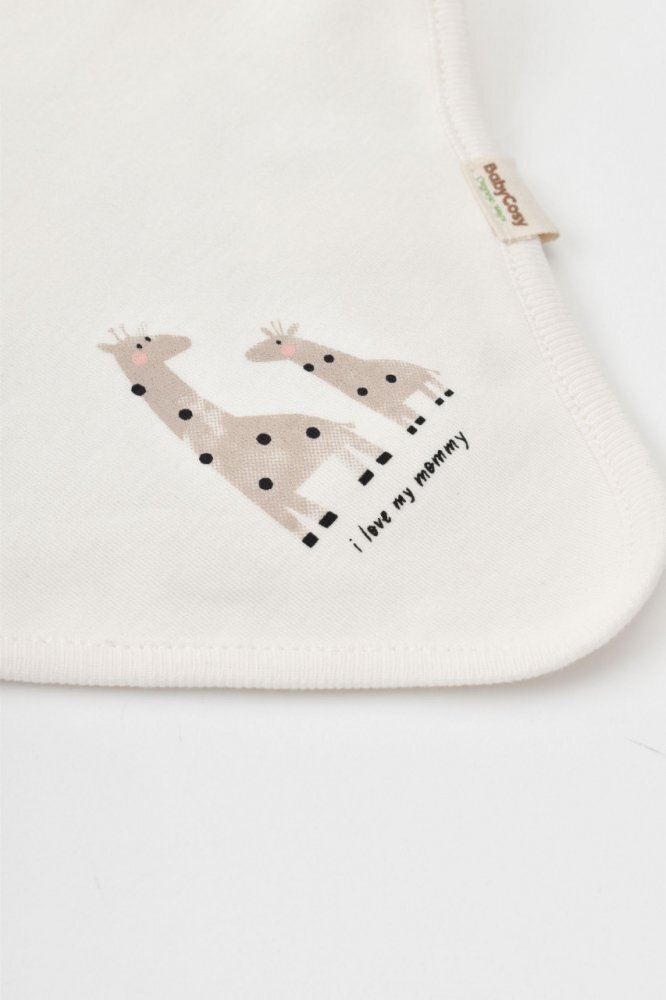 BabyCosy Set 2 bavete Girafa EcruMink