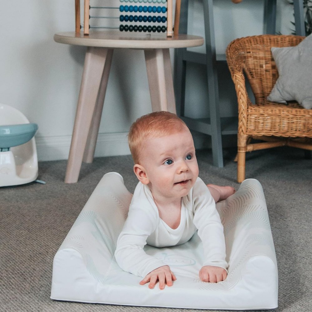 BabyDam Saltea pentru infasat ChangeMat Albastru 70x45 cm suport lateral