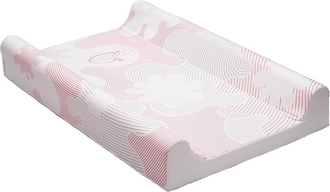 BabyDam Saltea pentru infasat ChangeMat Roz 70x45 cm suport lateral