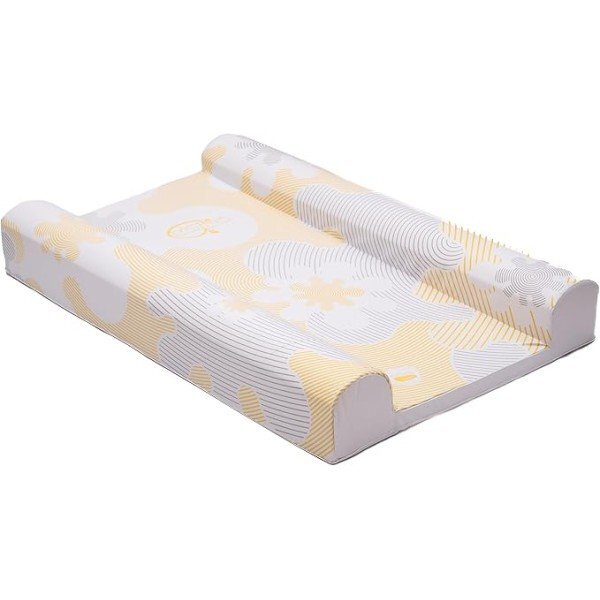 BabyDam Saltea pentru infasat SuperSnug AlbGalben 70x45cm inclinata anti reflux suport lateral