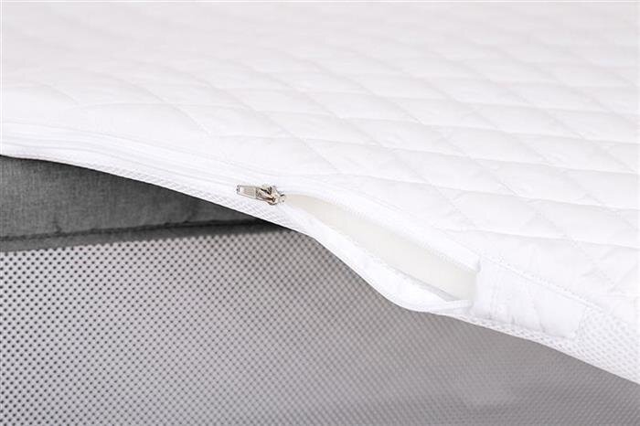 BABYGo Patut co-sleeper pentru copii Together Grey 2 in 1 cu 6 trepte de reglare pe inaltime laterala culisanta roti saltea inclusa varsta 0 Luni+