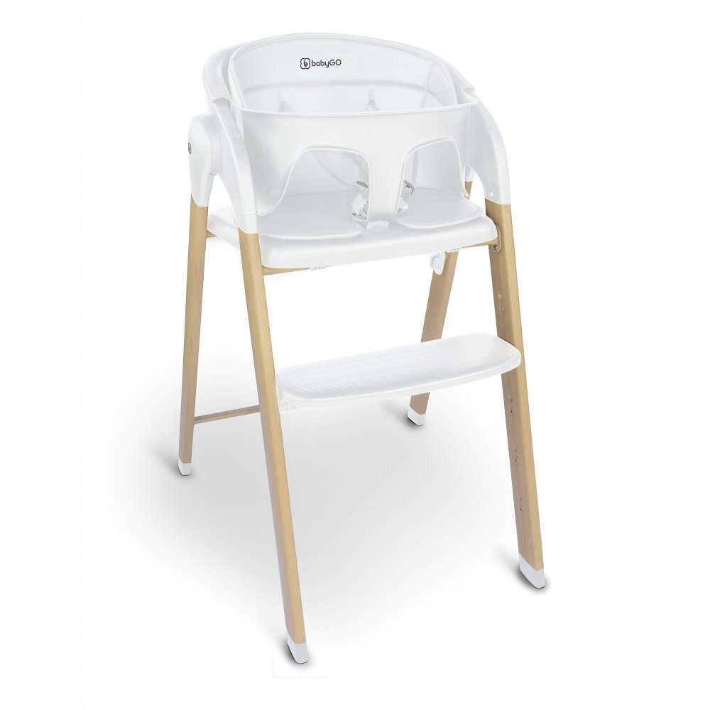 BABYGo Scaun de masa 3 in 1 transformabil Levels alb