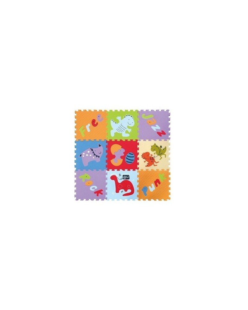 Babygreat Covoras Puzzle Lumea jucariilor 92x92 cm