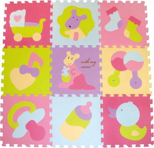 Babygreat Covoras Puzzle Micul Cangur 92x92 cm