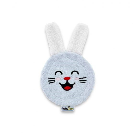 BabyJem Accesoriu pentru curatare dinti si gingii bebelusi Rabbit Glove Blue