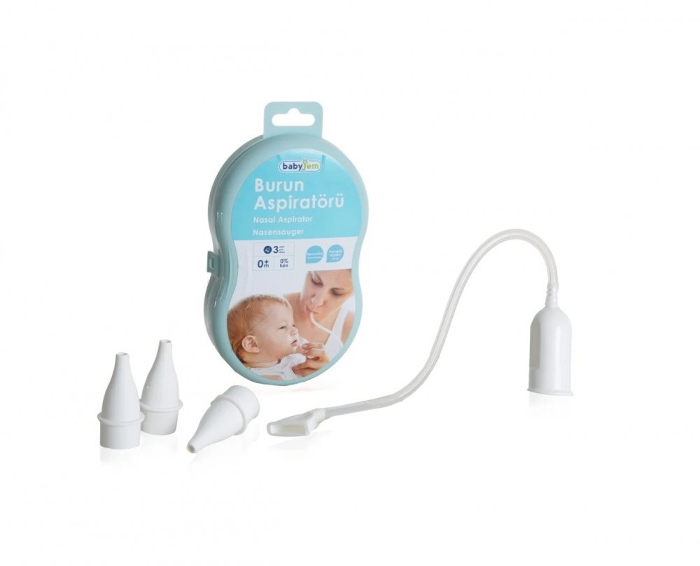 BabyJem Aspirator nazal manual cu filtru Baby Clean