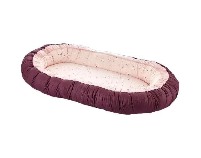 BabyJem Baby nest cu 2 fete Luxury Between Parents FucsiaPink