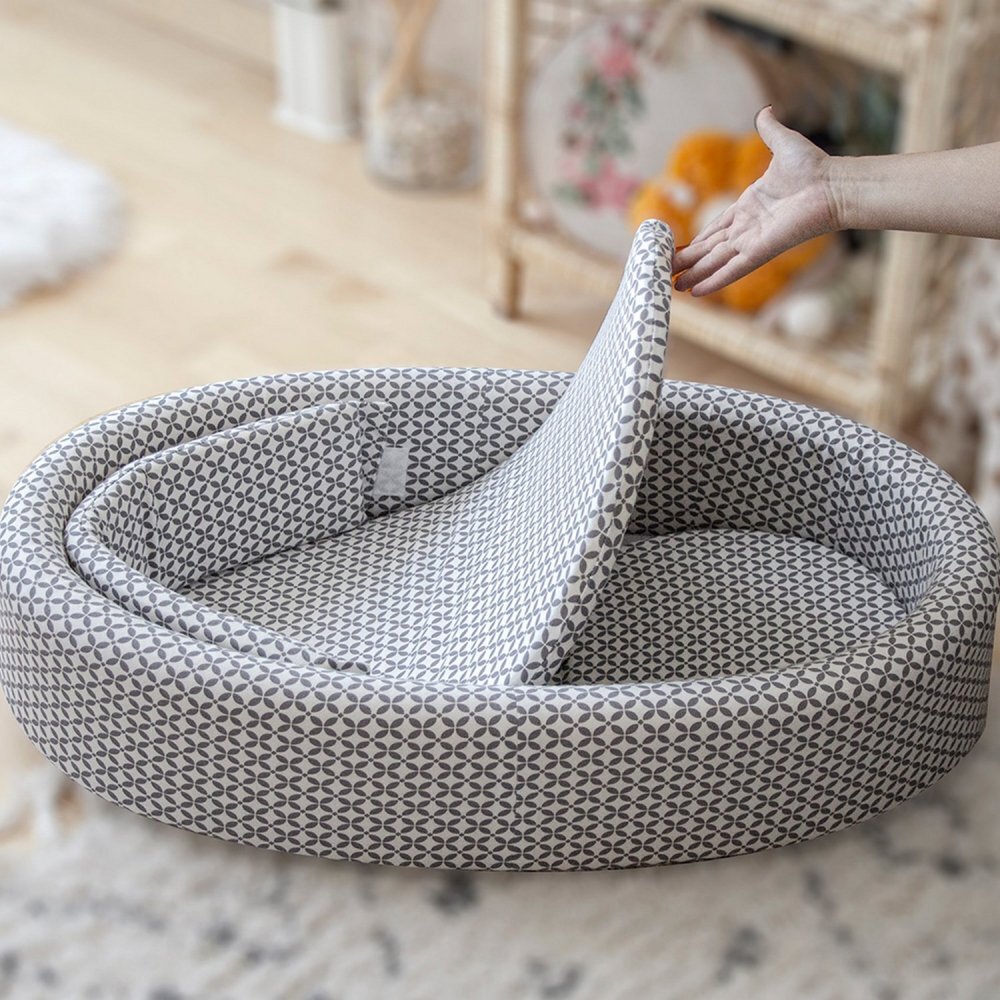 BabyJem Babynest ajustabil pentru nou nascut Pad Grey
