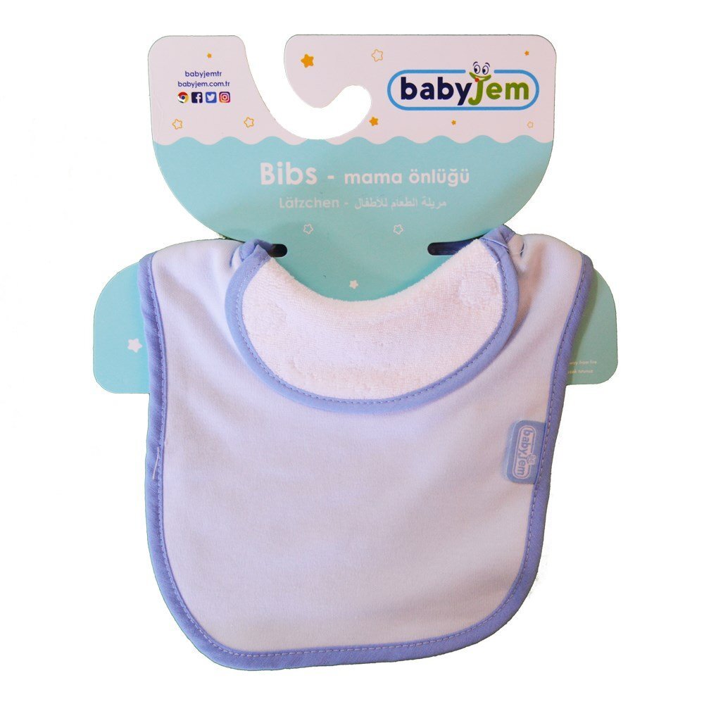 BabyJem Baveta captusita din bumbac Blue
