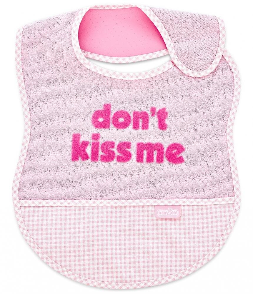 BabyJem Baveta din bumbac Dont Kiss Me Pink