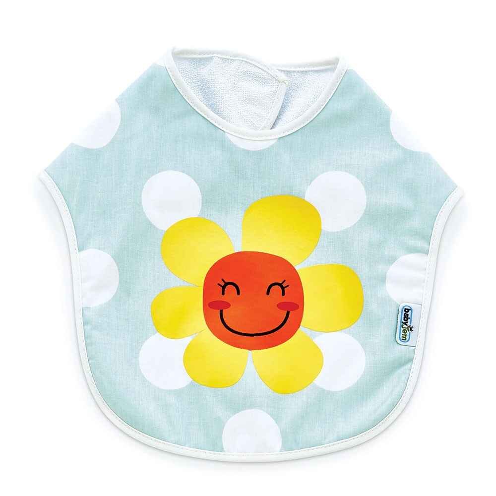 BabyJem Baveta pentru copii din bumbac Dots Flower