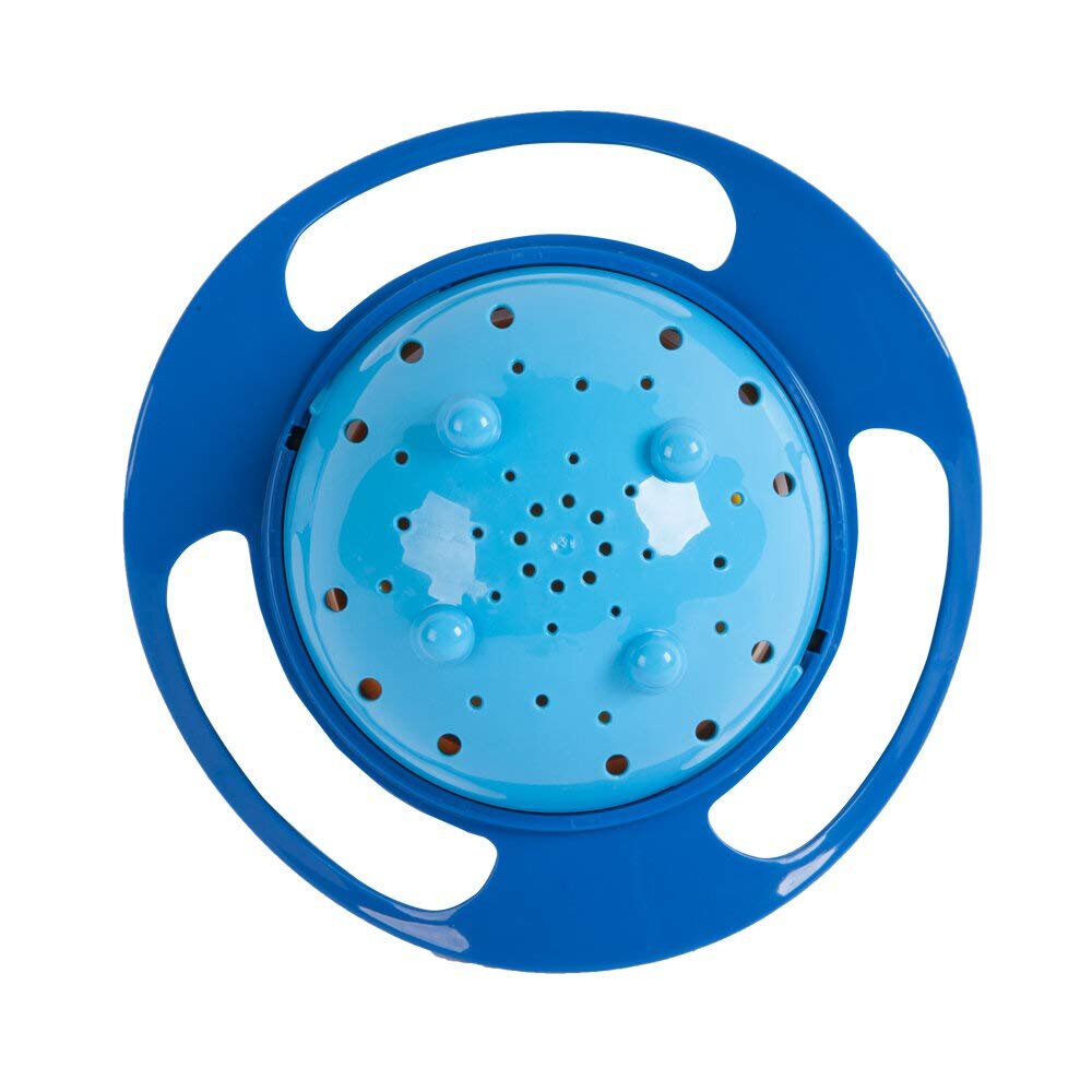 BabyJem Bol multifunctional cu capac si rotire 360 grade Amazing Bowl Blue