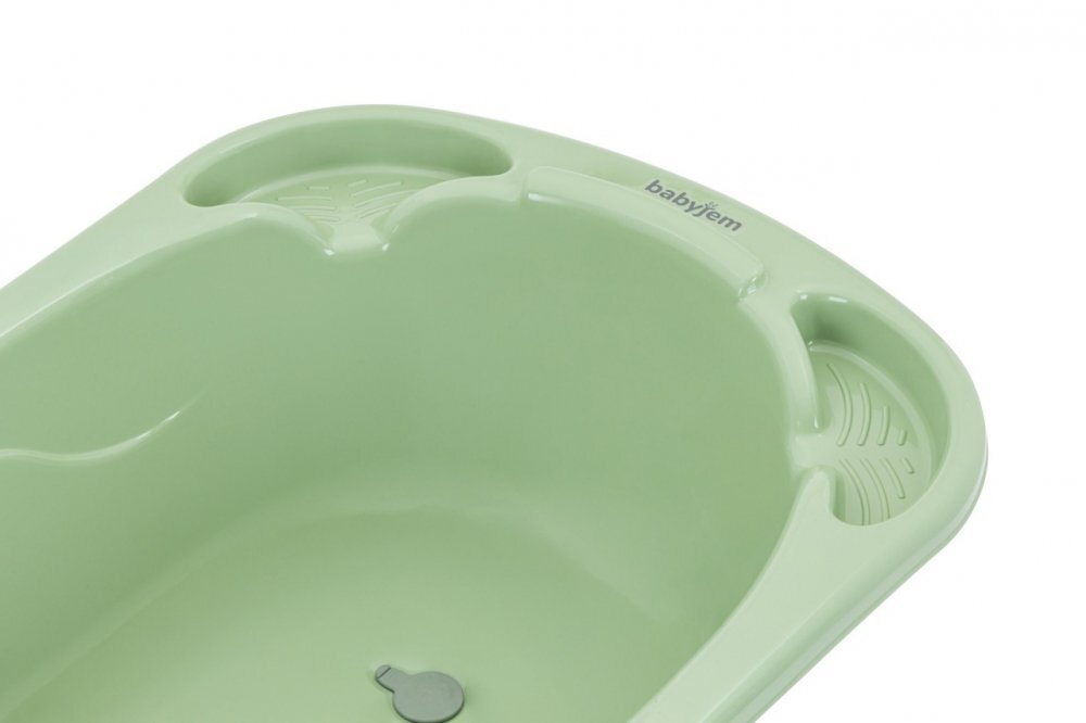 BabyJem Cadita cu dop de scurgere verde