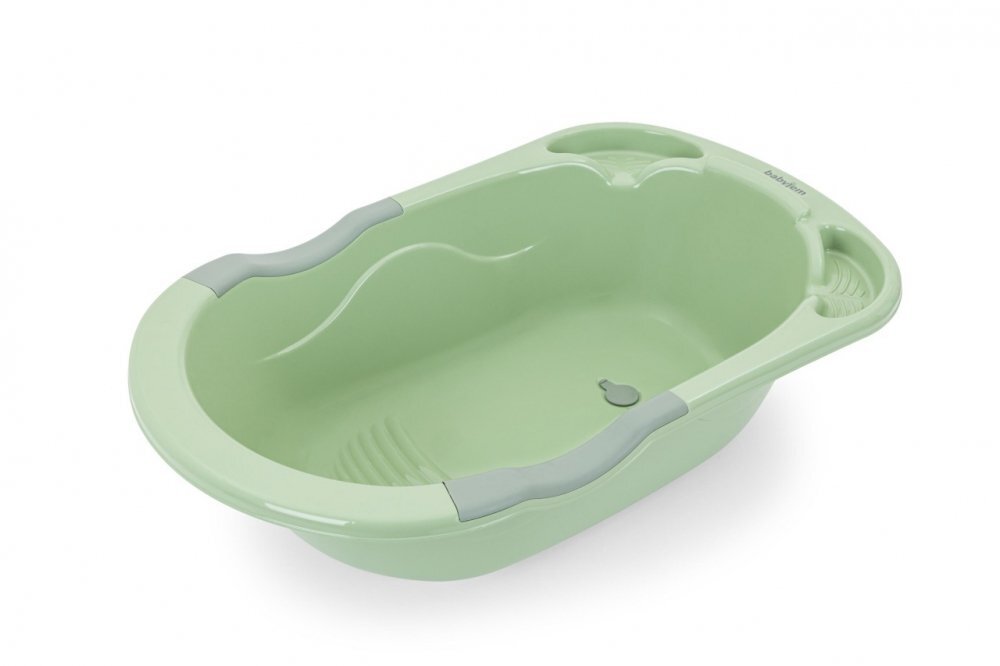 BabyJem Cadita cu dop de scurgere verde
