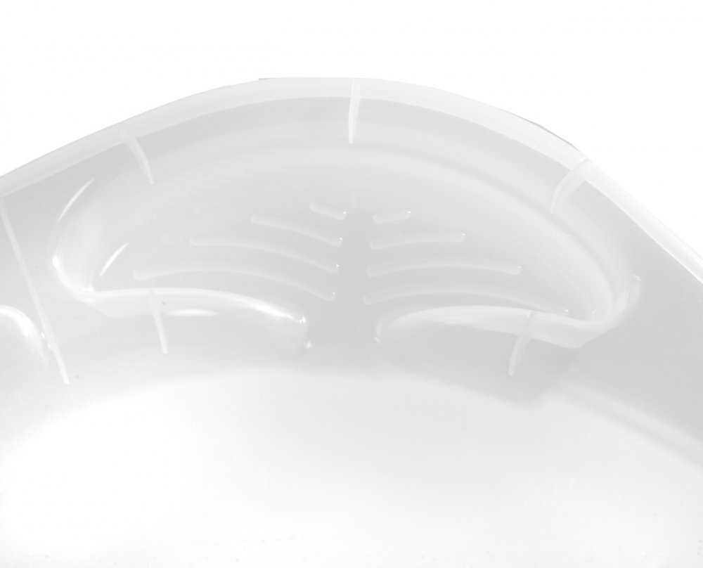 BabyJem Cadita transparenta cu dop de scurgere