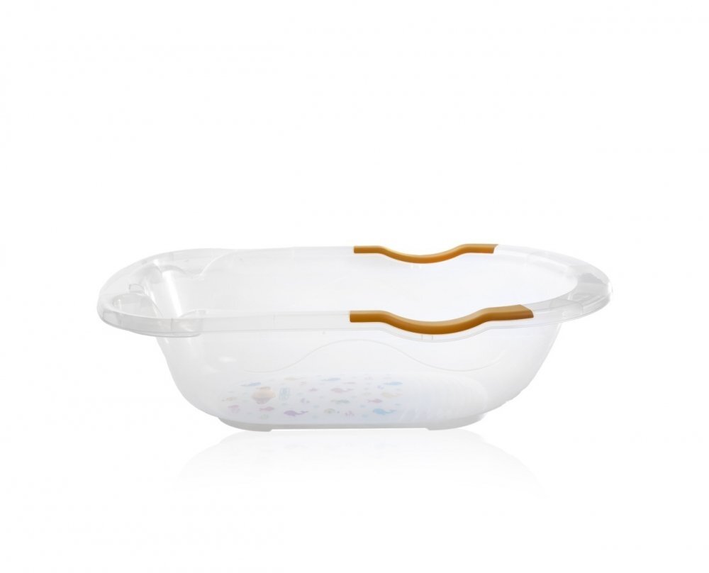 BabyJem Cadita transparenta cu dop de scurgere