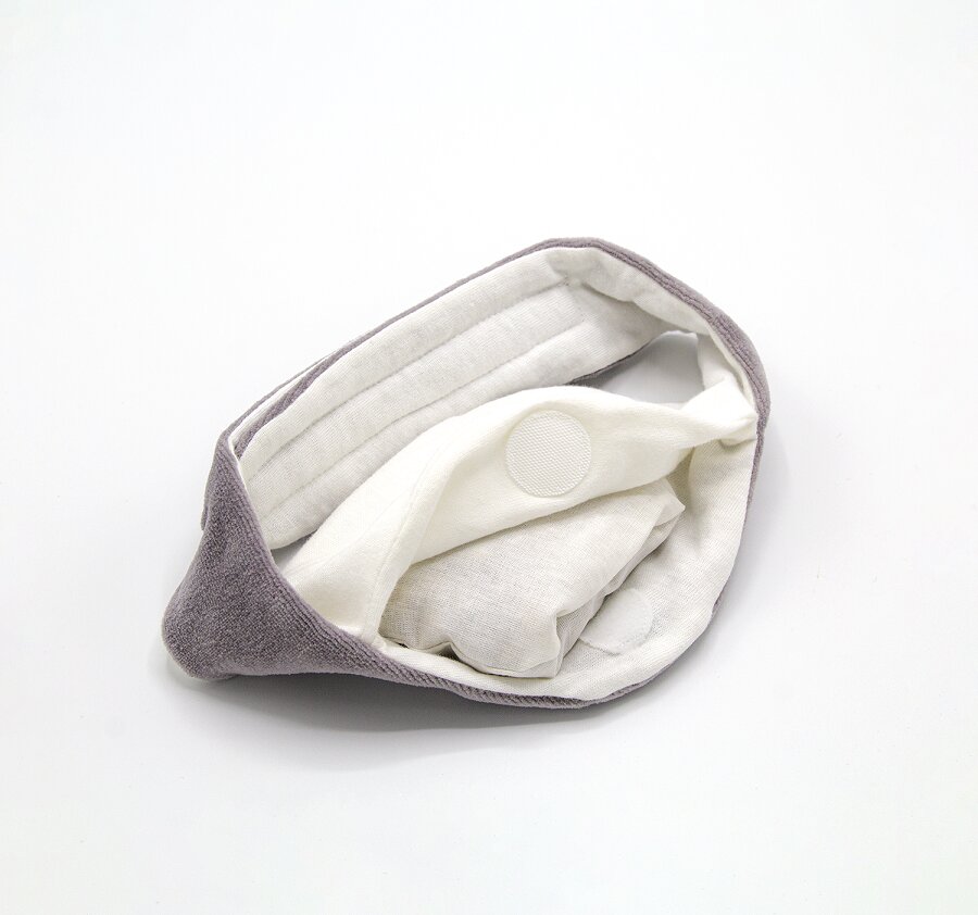 BabyJem Centura anticolici cu samburi de cirese Sleepy Cloud Grey