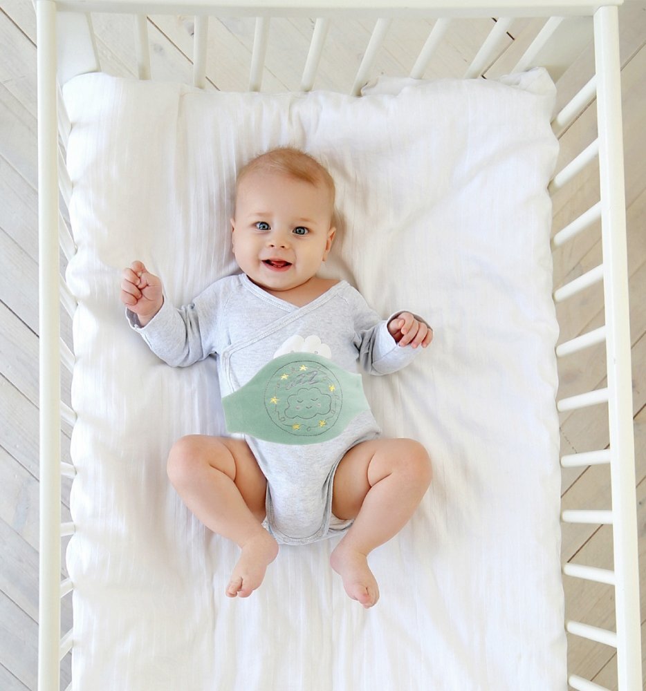 BabyJem Centura anticolici cu samburi de cirese Sleepy Cloud Mint