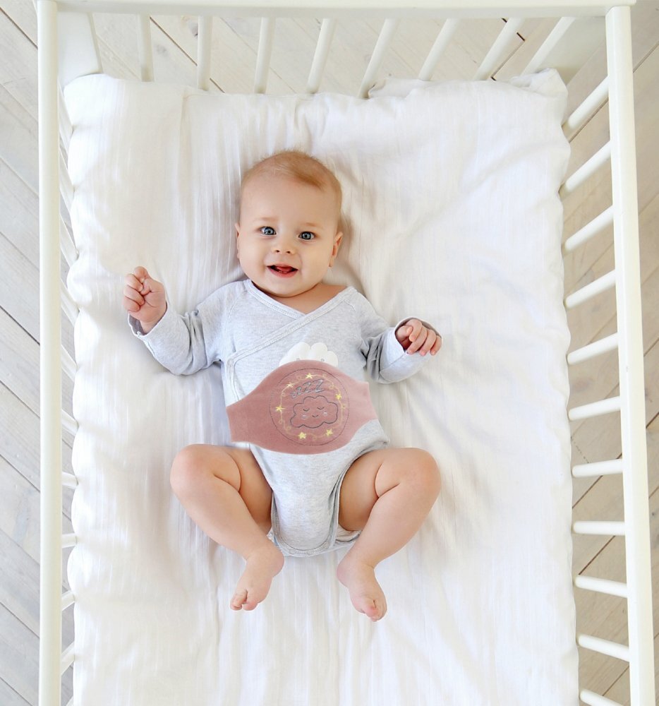 BabyJem Centura anticolici cu samburi de cirese Sleepy Cloud Rose