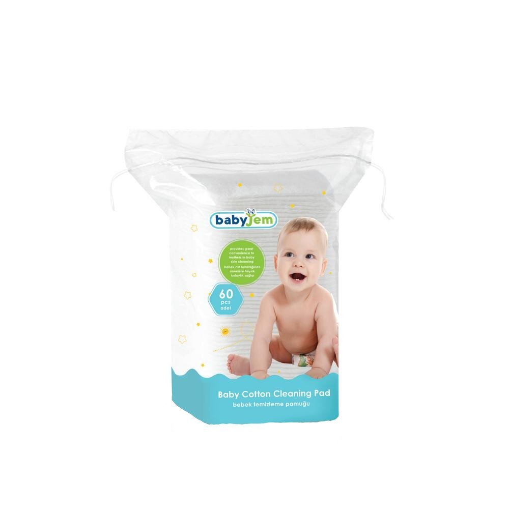 BabyJem Dischete din bumbac 60 buc Cleaning Pad