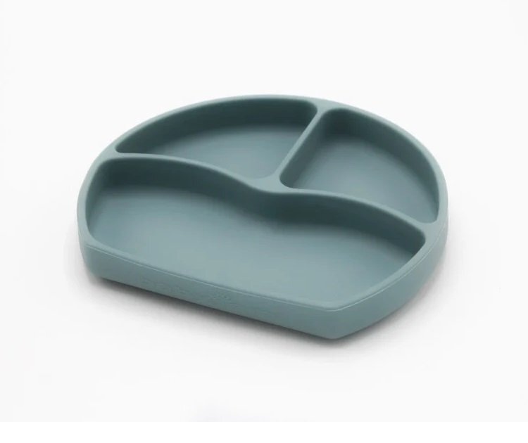BabyJem Farfurie compartimentata din silicon cu ventuza Mint