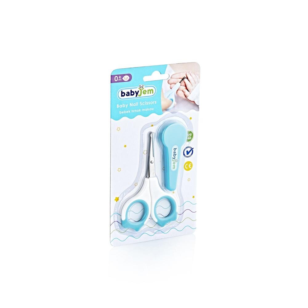 BabyJem Forfecuta pentru bebelusi cu suport protectie Blue