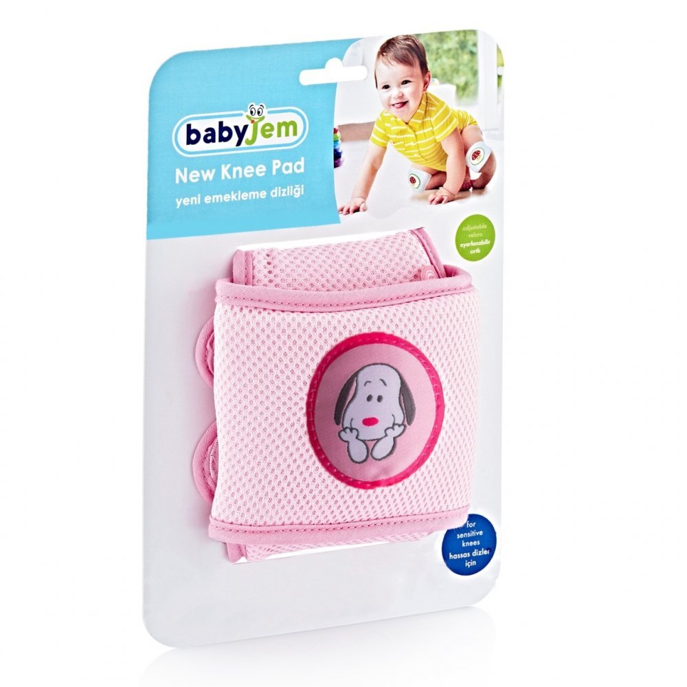 BabyJem Genunchiere de protectie pentru bebelusi Roz