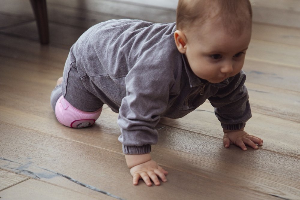 BabyJem Genunchiere de protectie pentru bebelusi Roz