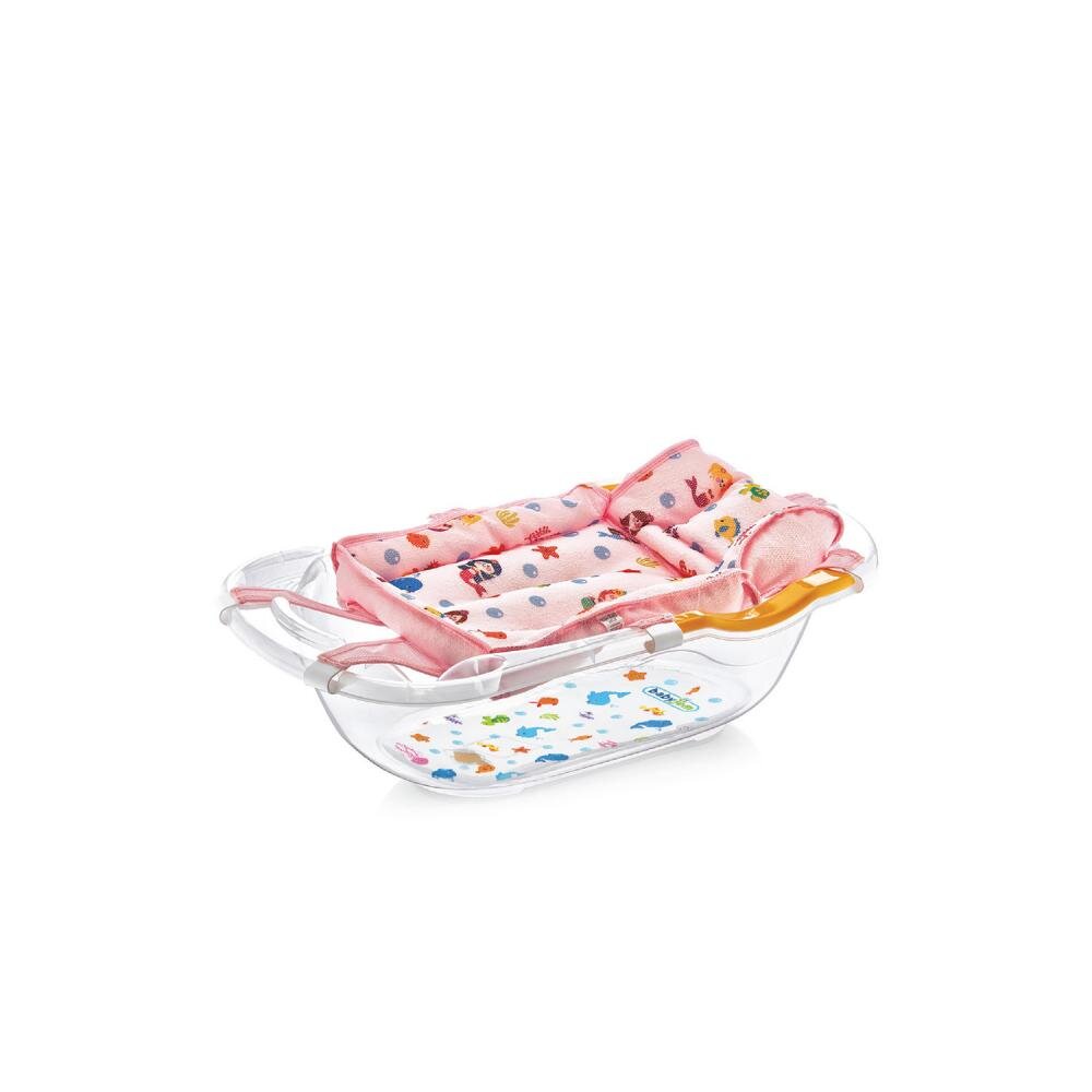 BabyJem Hamac din spuma pentru cadita Ocean Baby Bath Pink