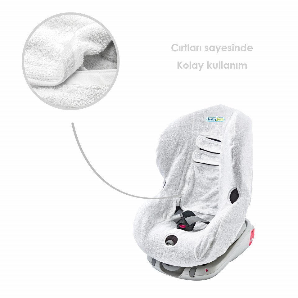 BabyJem Husa de protectie pentru scaunul auto Alb