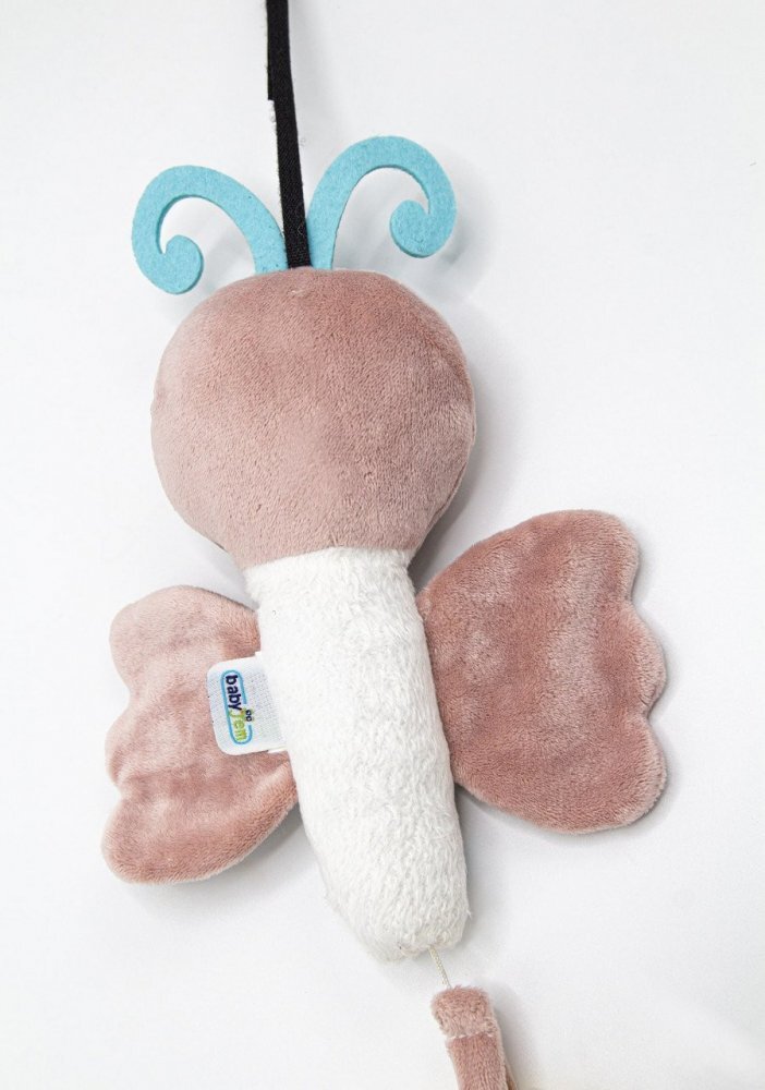 BabyJem Jucarie din plus cu vibratii Fluture Roz