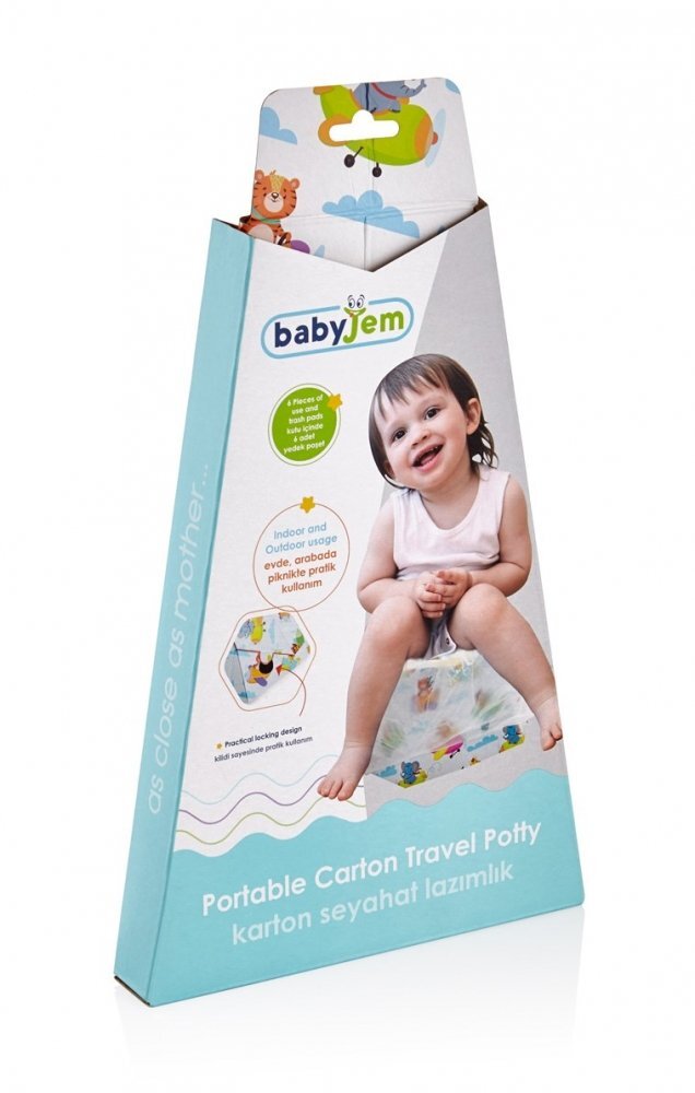 BabyJem Olita pliabilaportabila pentru calatorie Carton Travel Potty