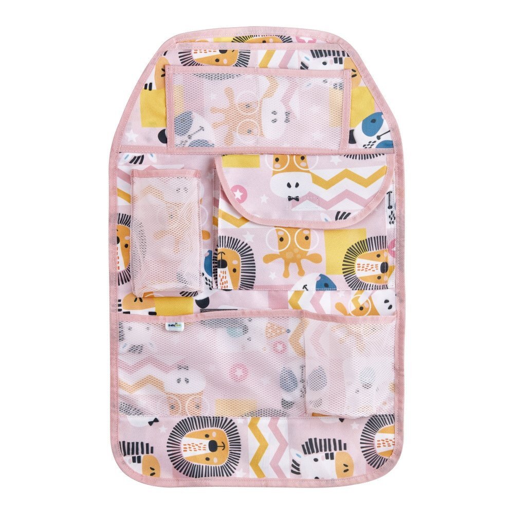 BabyJem Organizator pentru scaun auto Jungle Pink