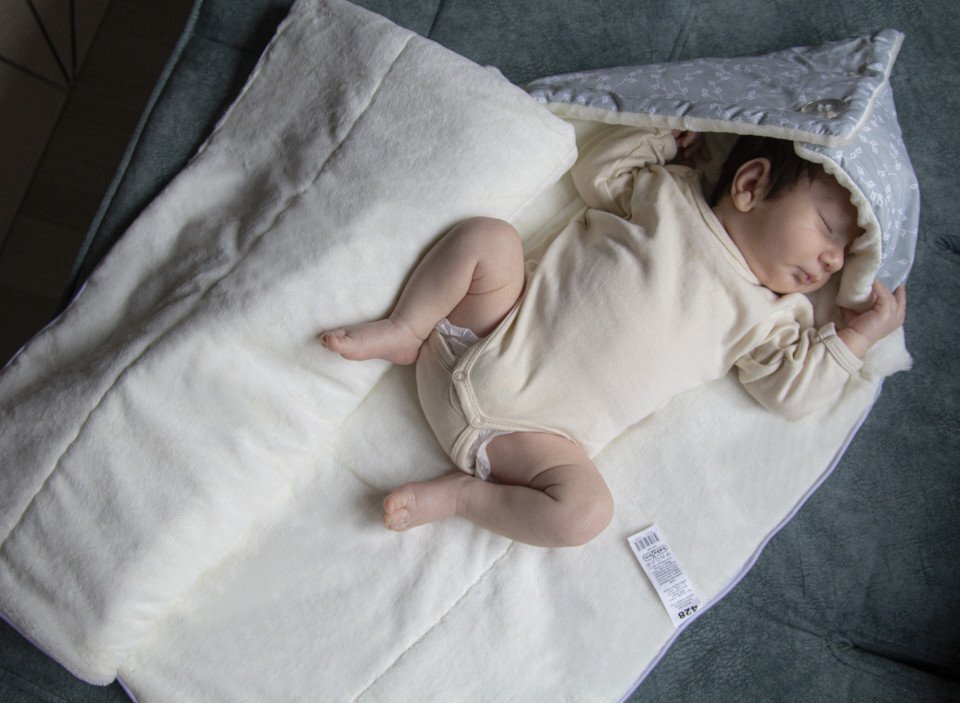 BabyJem Paturica multifunctionala din bumbac Gri