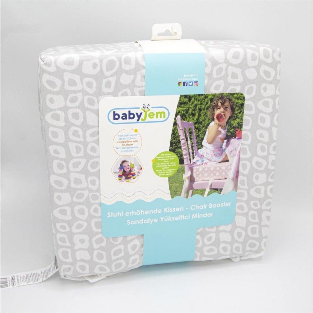 BabyJem Pernuta inaltator 32x32 cm pentru scaun de masa Gri