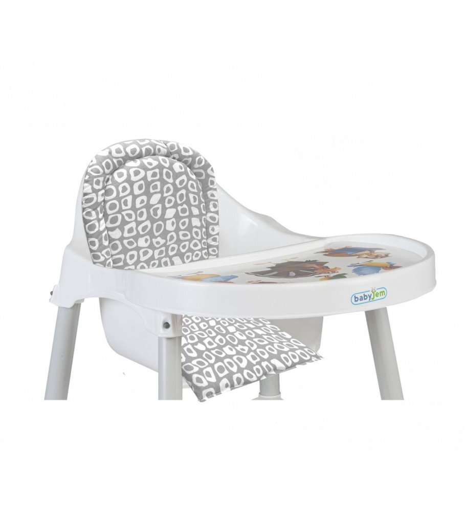 BabyJem Pernuta pentru scaunul de masa Chair Cushion Grey Square
