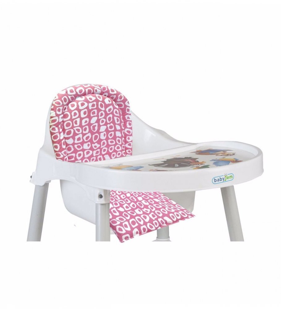 BabyJem Pernuta pentru scaunul de masa Chair Cushion Pink Square