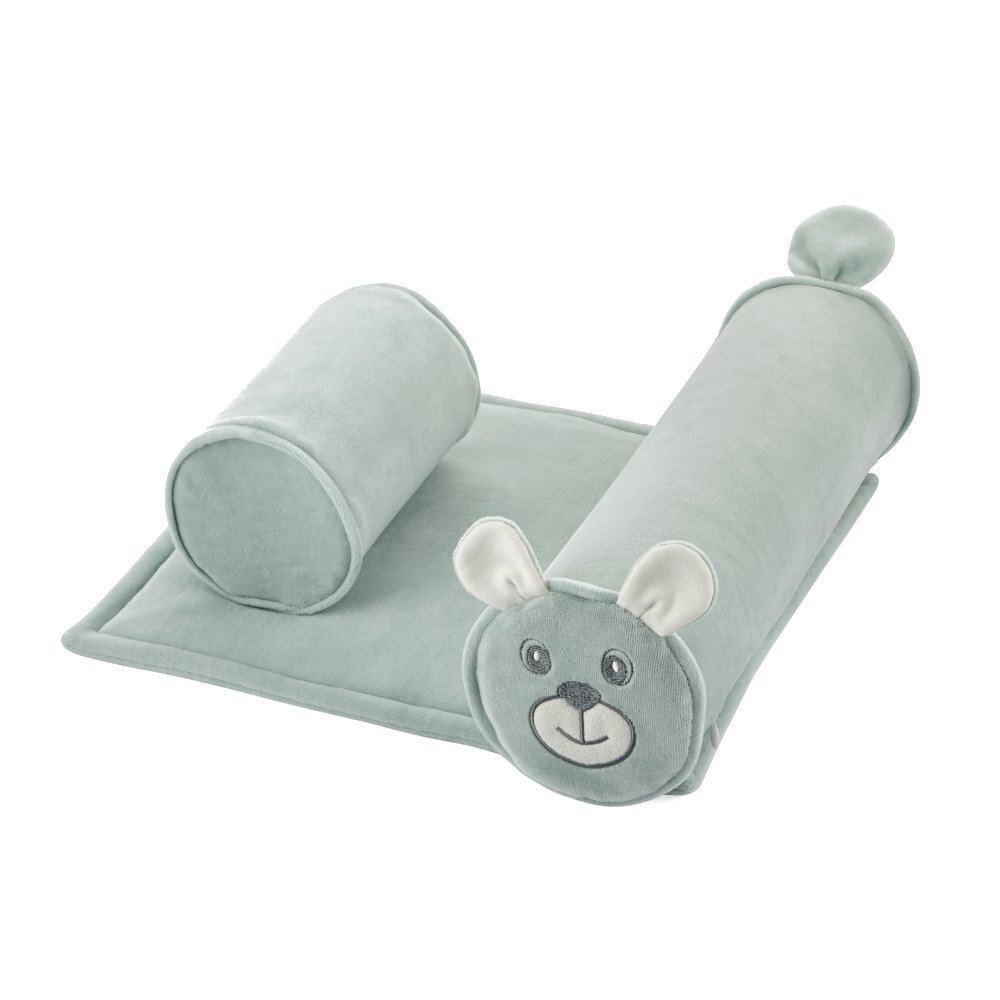 BabyJem Pernuta pozitionator anti-rasucire pentru bebelusi 34x36cm Dog Green