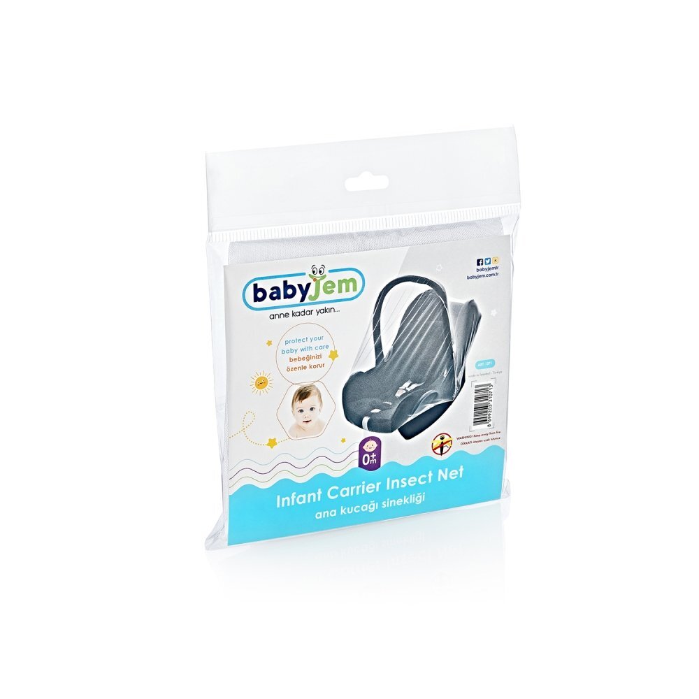 BabyJem Plasa impotriva insectelor pentru scaun auto 0-13 kg White