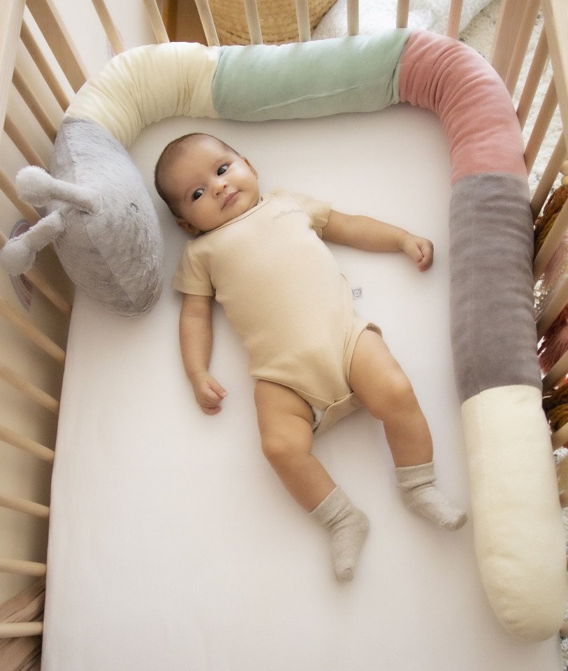 BabyJem Protectie laterala multifunctionala din plus Omida