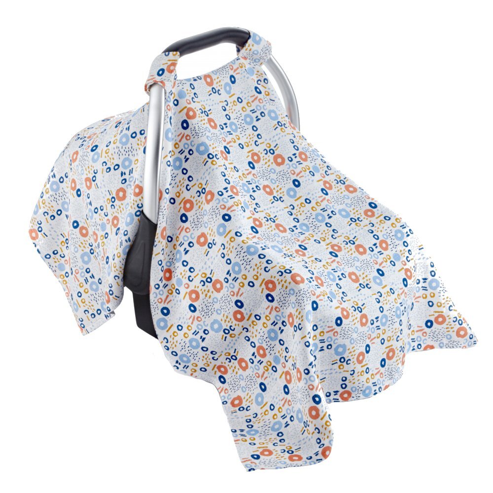 BabyJem Protectie soare din muselina pentru scaun auto 0-13 kg Colorful