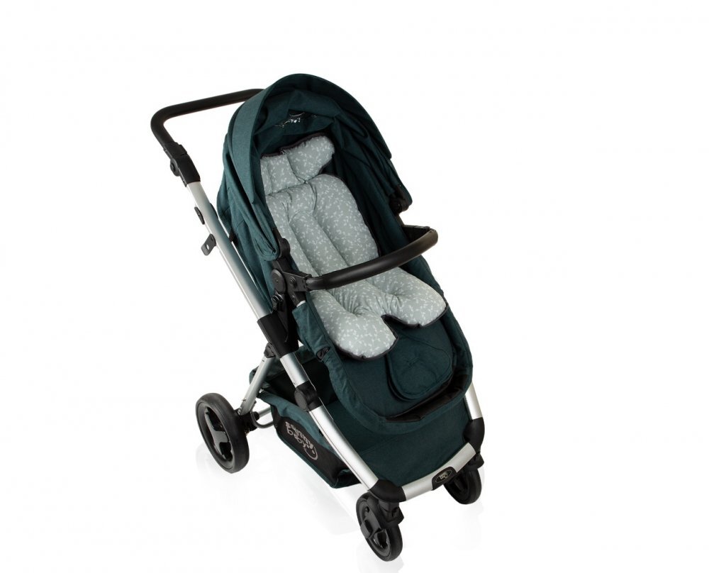 BabyJem Saltea cu doua fete pentru carucior si scaun de masa Verde