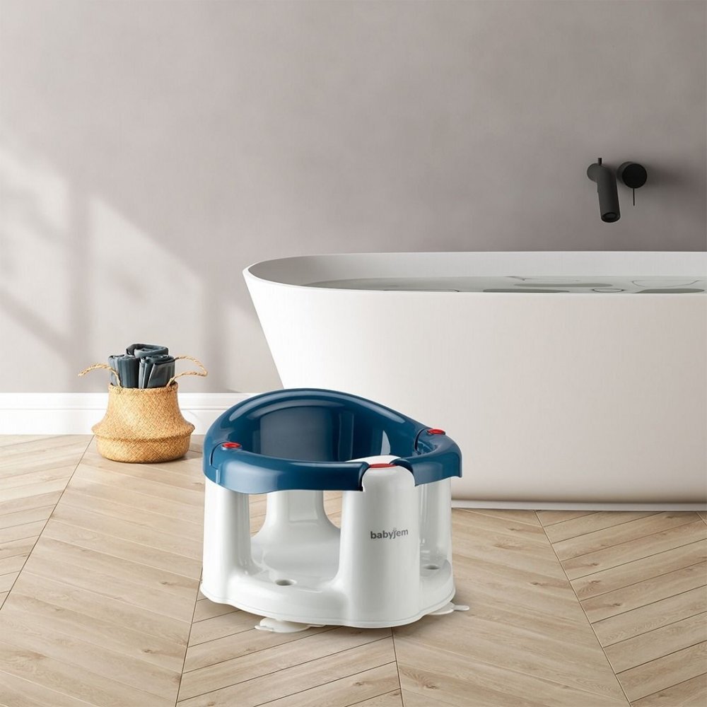 BabyJem Scaun de baie pentru bebelusi Bath and Feeding albastru