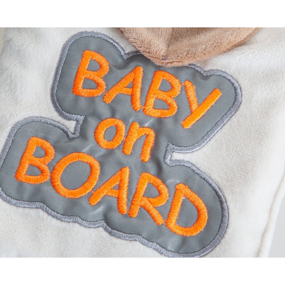 BabyJem Semn reflectorizant Baby on Board Rosu