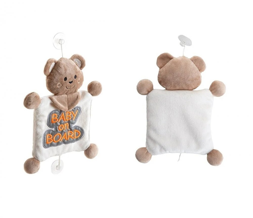 BabyJem Semn reflectorizant Baby on Board Rosu