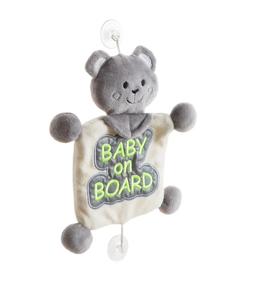 BabyJem Semn reflectorizant Baby on Board Verde