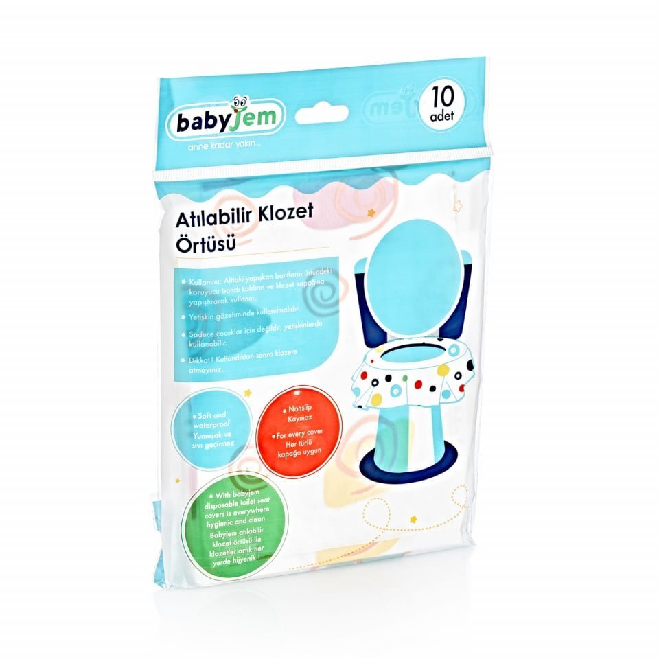 BabyJem Set 10 protectii igienice de unica folosinta pentru colac toaleta