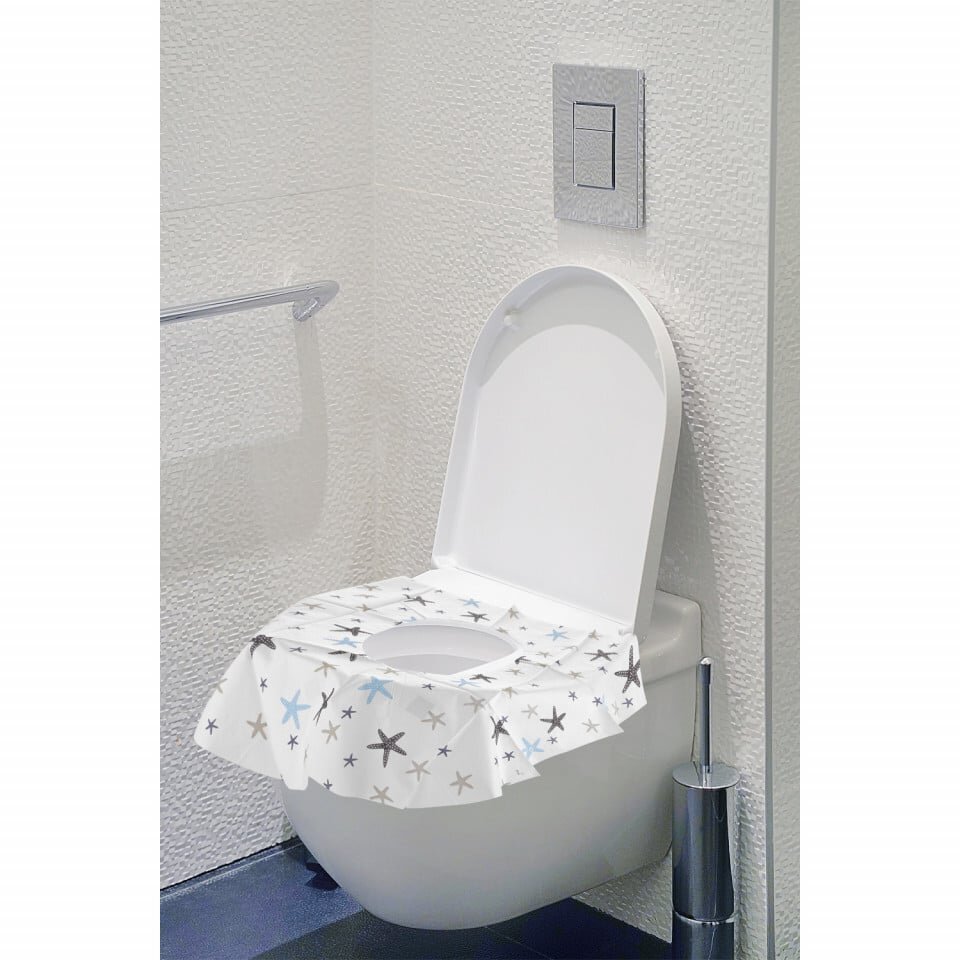 BabyJem Set 10 protectii igienice de unica folosinta pentru colac toaleta