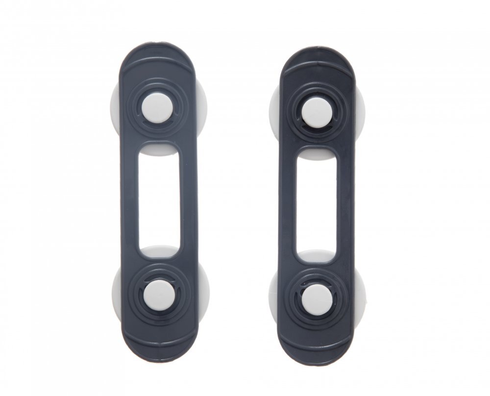 BabyJem Set 2 mini sigurante universale pentru usi si dulapuri Antracit